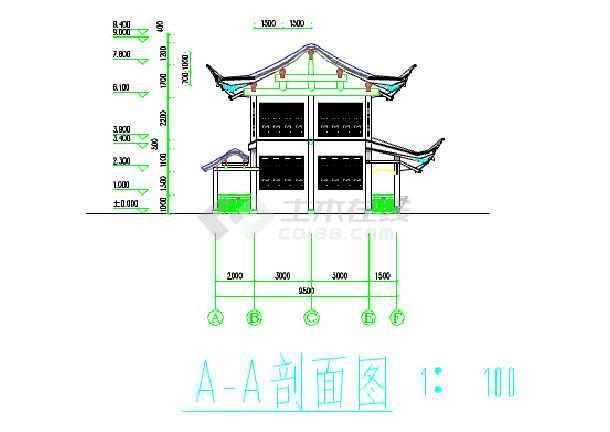 某古建滄浪亭詳細建筑設計施工圖紙