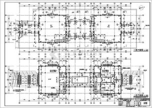 某地2層框架結(jié)構(gòu)服務(wù)中心 一段 建筑設(shè)計施工圖